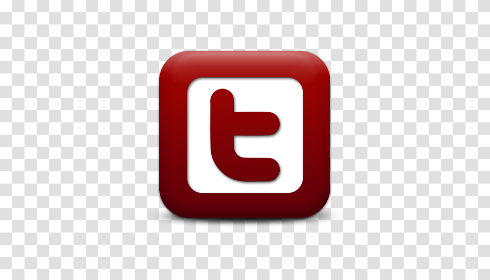 Simple Red Square Icon Social Media Logos Twitter Logo Square, First Aid, Trademark Transparent Png