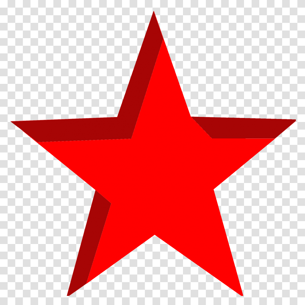 Simple Red Star With Alpha, Logo, Trademark, Cross Transparent Png