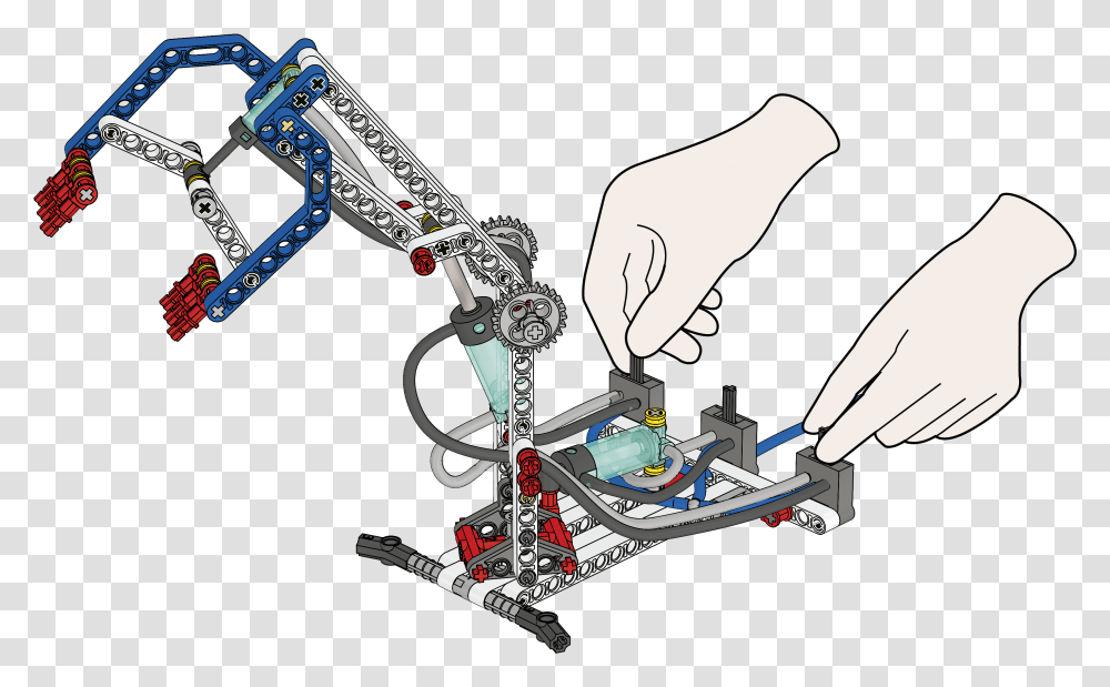 Simple Robotic Arm Lego, Machine, Building, Factory Transparent Png