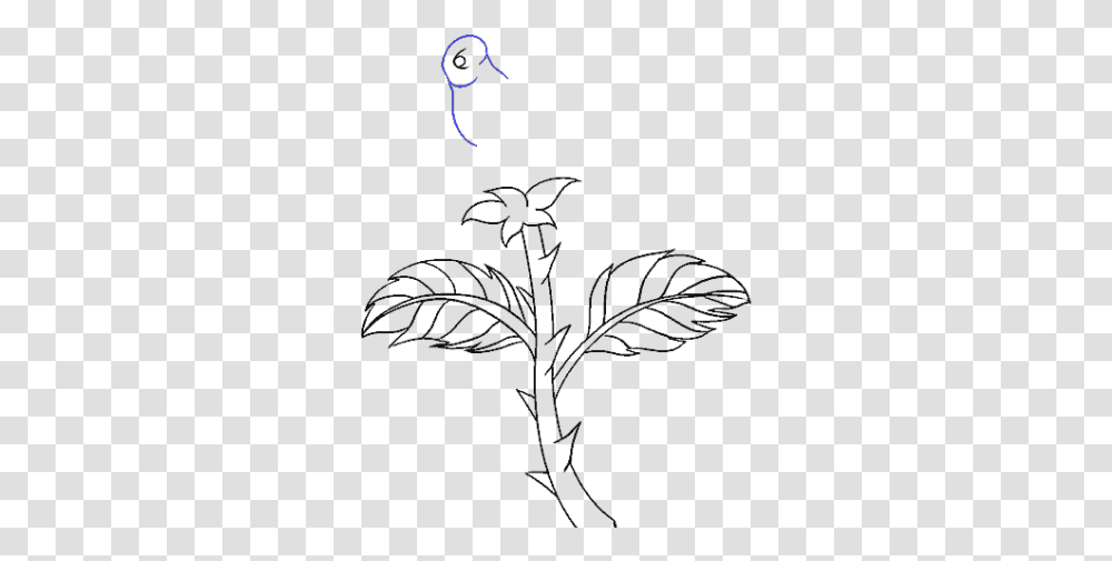 Simple Rose Stem Drawings, Outdoors, Nature, Astronomy, Photography Transparent Png