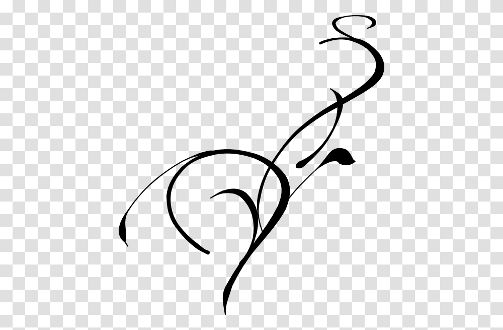 Simple Scroll Design Clip Art, Stencil, Silhouette Transparent Png