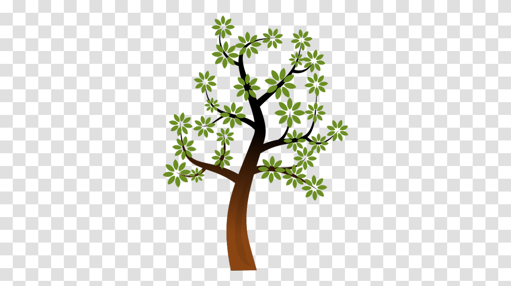 Simple Spring Tree Branch Vector Clip Art, Plant, Vegetation, Leaf, Cross Transparent Png