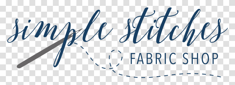 Simple Stitches Fabric Shop Amp Sewing School Simple Calligraphy, Handwriting Transparent Png