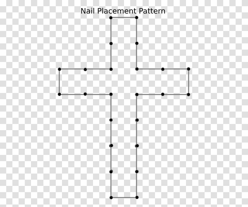 Simple String Art Patterns Cross, Number, Shower Faucet Transparent Png