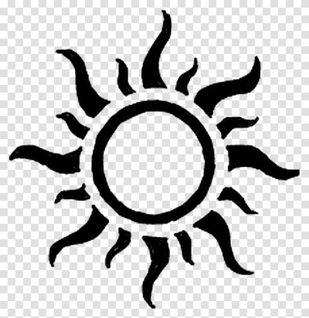 Simple Sun Tattoo Design, Gray, World Of Warcraft Transparent Png