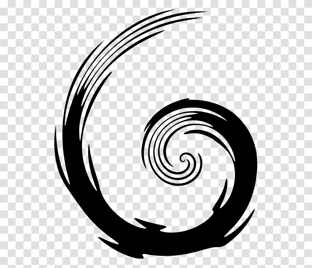 Simple Swirl Clip Art At Vector Clip Art Image Circle Swirl Clipart, Gray Transparent Png