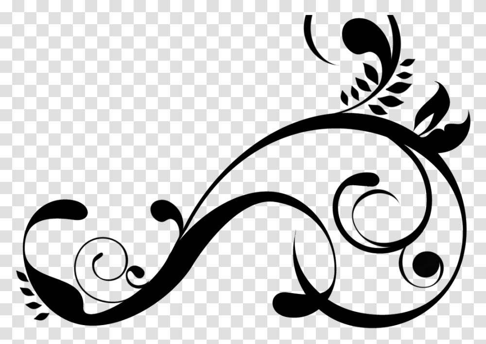 Simple Swirl Line Design Pictures Swirls Clipart Black And White, Gray, World Of Warcraft Transparent Png