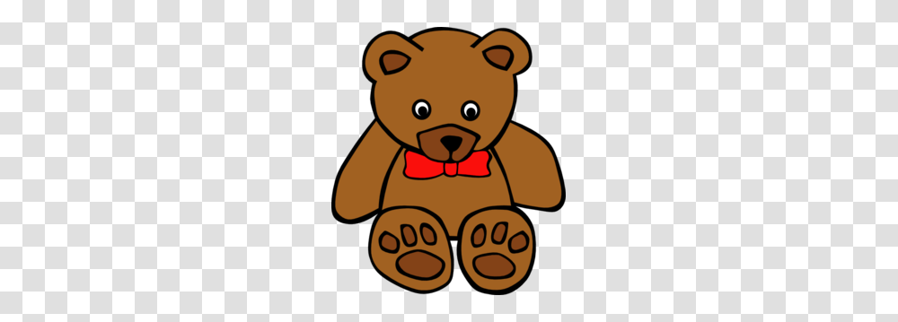 Simple Teddy Bear With Bow Tie Clip Art, Toy Transparent Png