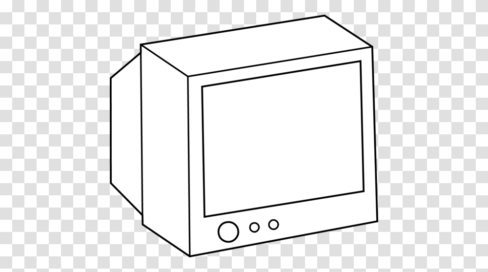Simple Television Coloring, Monitor, Screen, Electronics, Display Transparent Png