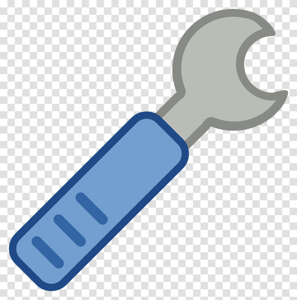 Simple Tool Cliparts, Hammer, Wrench, Soil, Can Opener Transparent Png