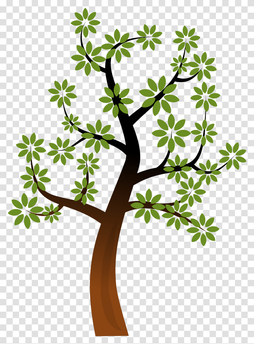 Simple Tree 2 Image Public Domain Tree Clipart, Plant, Vegetation, Cross, Bush Transparent Png