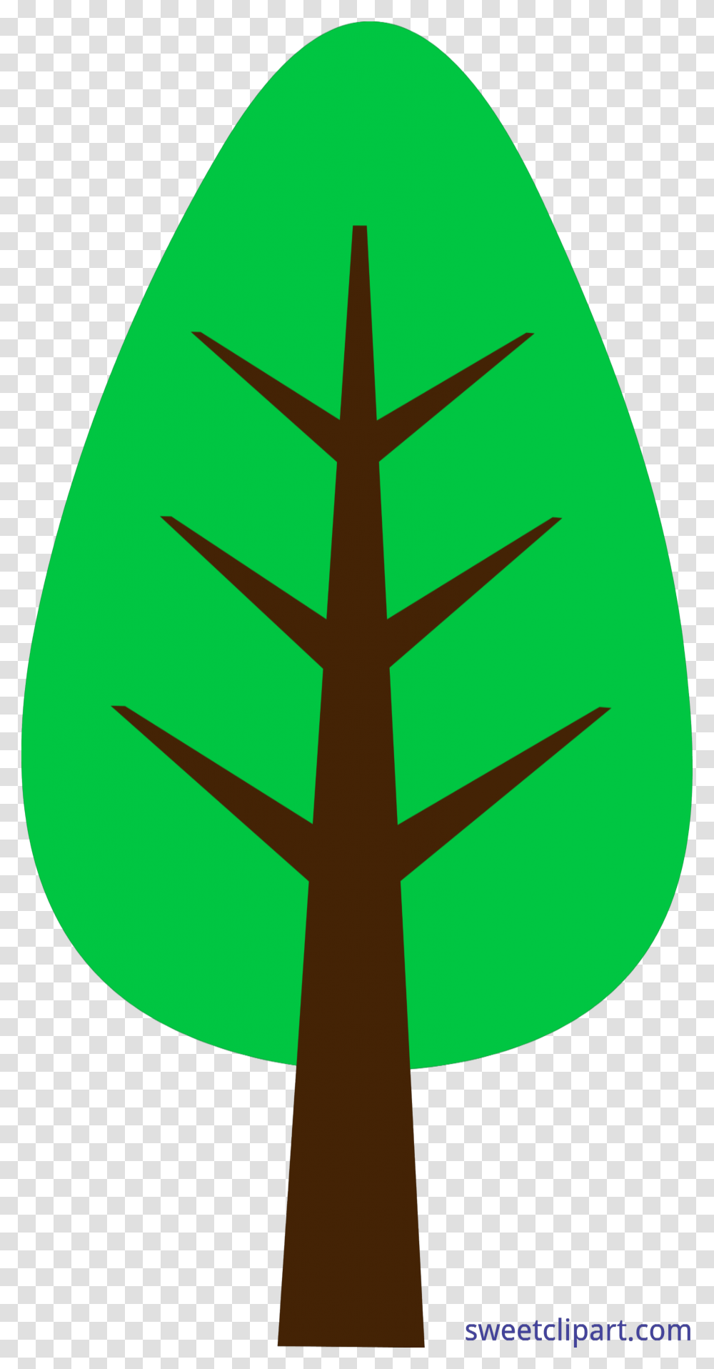 Simple Tree Clipart, Cross, Plant, Emblem Transparent Png