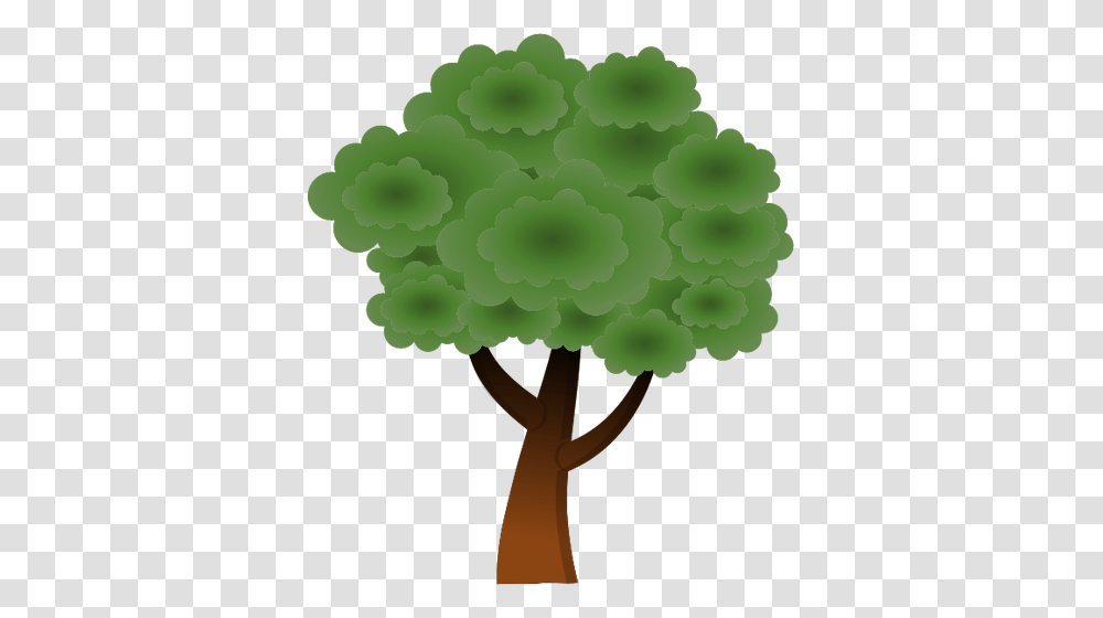 Simple Vector Image Of Round Tree Top, Plant, Cross Transparent Png