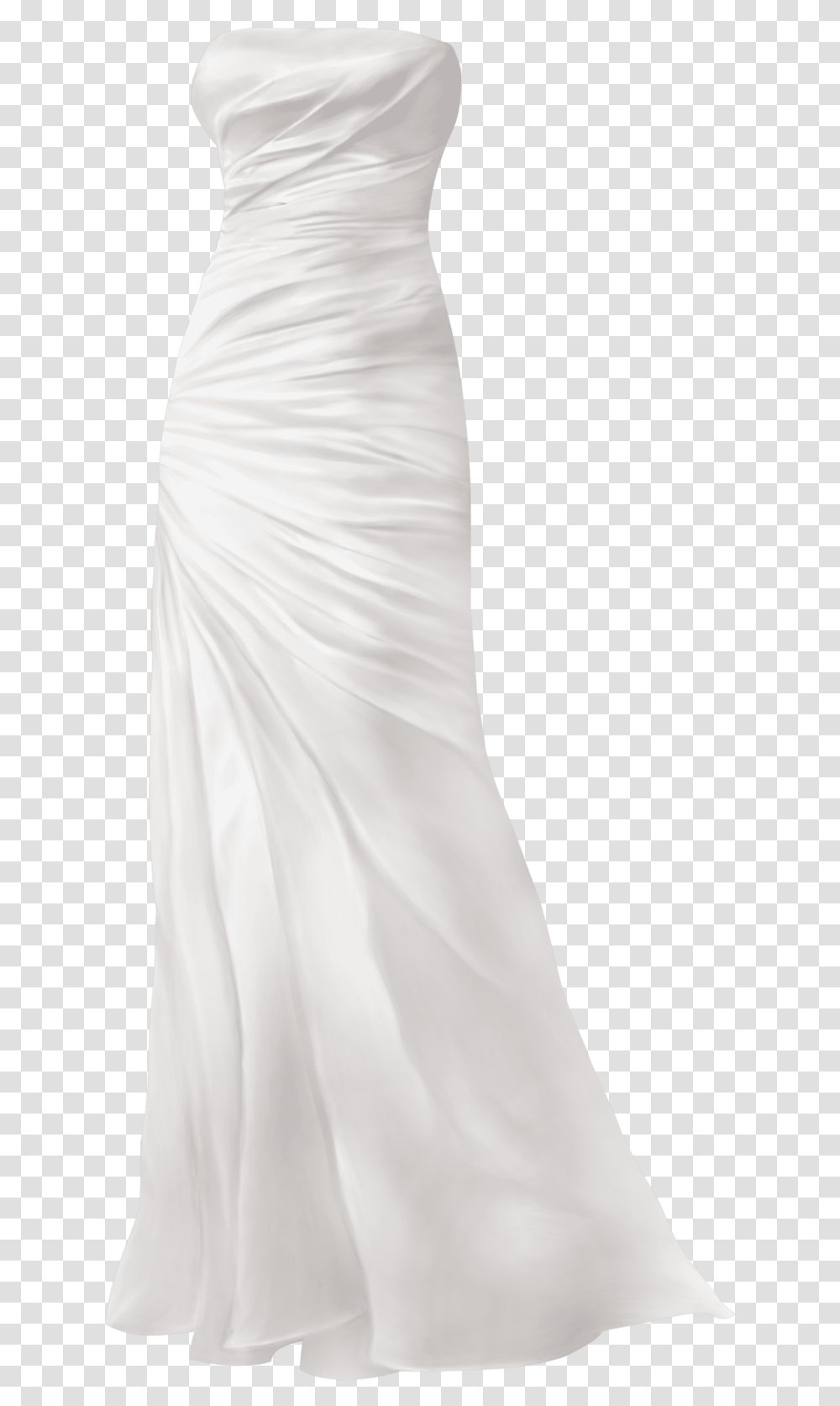 Simple Wedding Dress Gown, Apparel, Person, Female Transparent Png