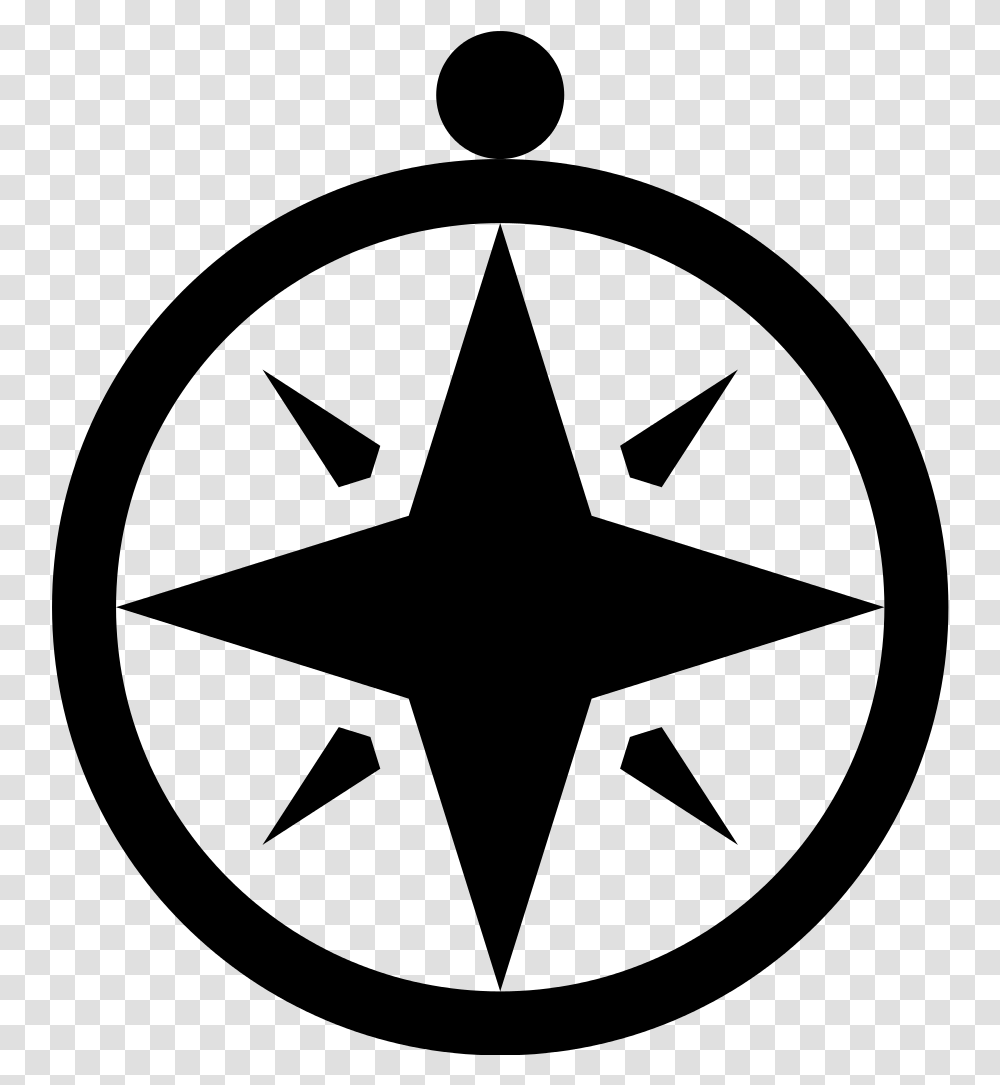Simpleicons Places Compass With Winds Star, Gray, World Of Warcraft Transparent Png