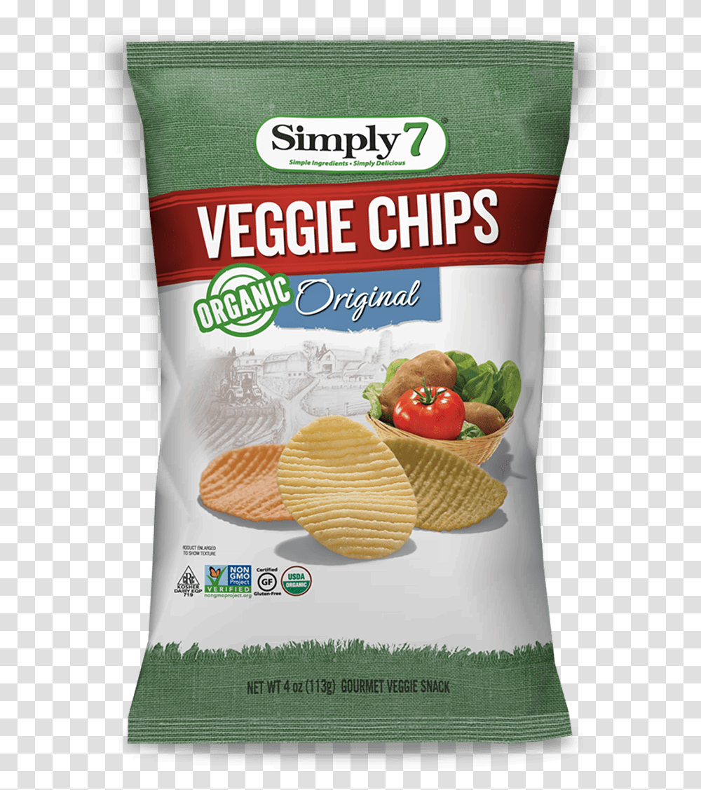 Simply 7 Veggie Chips Ranch Simply 7 Veggie Chips, Food, Bread, Plant, Pepper Transparent Png