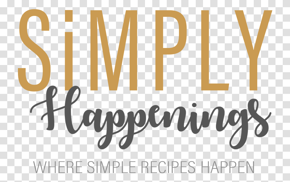 Simply Happenings Calligraphy, Word, Alphabet, Label Transparent Png