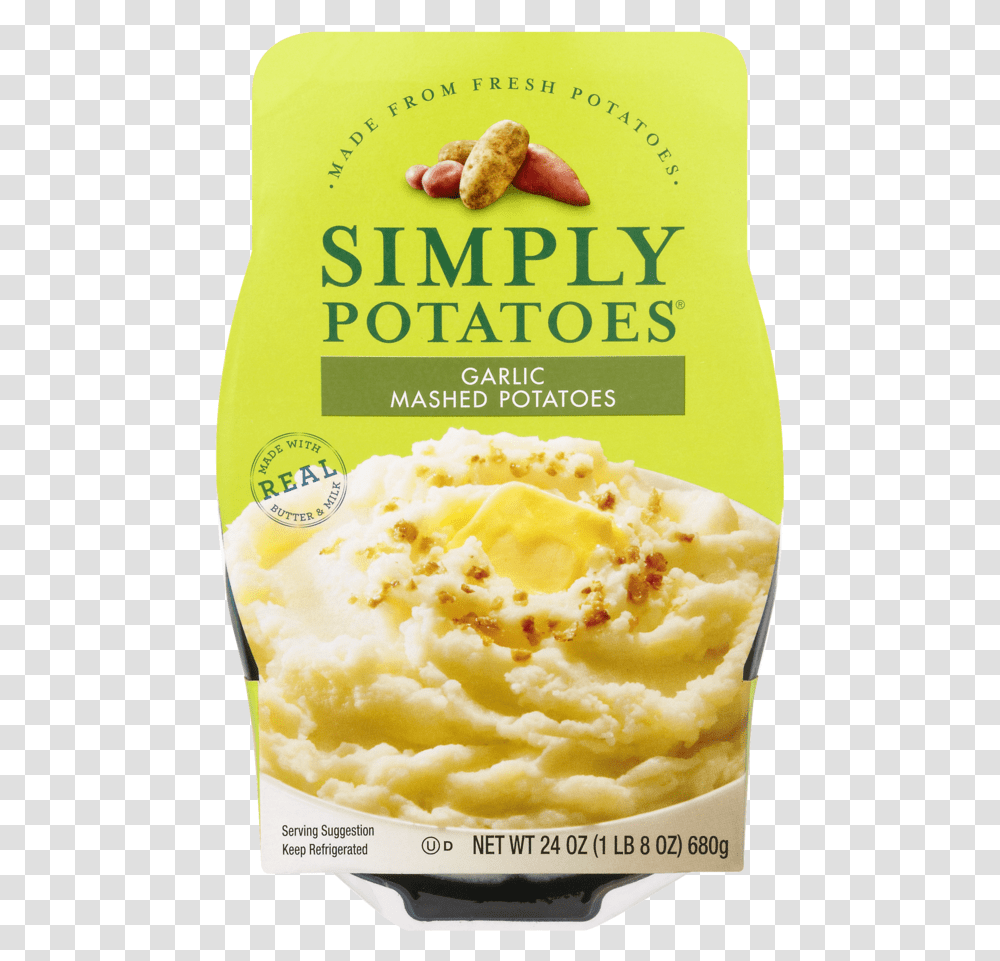Simply Potatoes Sour Cream And Chives, Mashed Potato, Food, Ice Cream, Dessert Transparent Png
