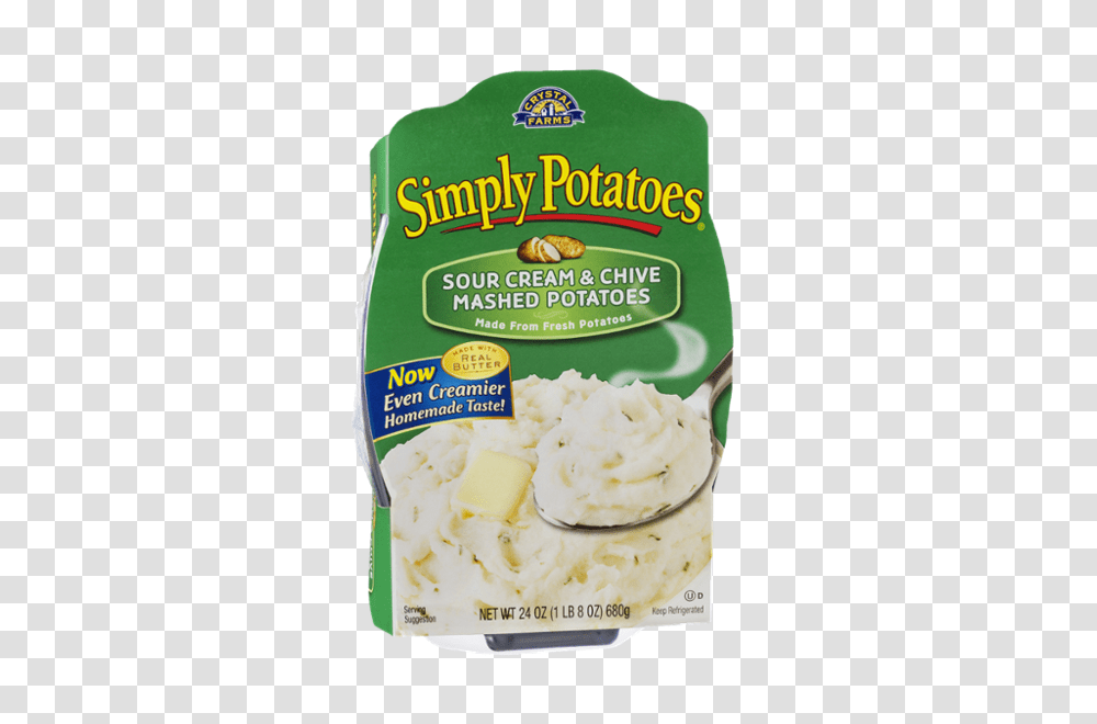 Simply Potatoes Sour Cream Chive Mashed Potatoes Reviews, Mayonnaise, Food, Ice Cream, Dessert Transparent Png