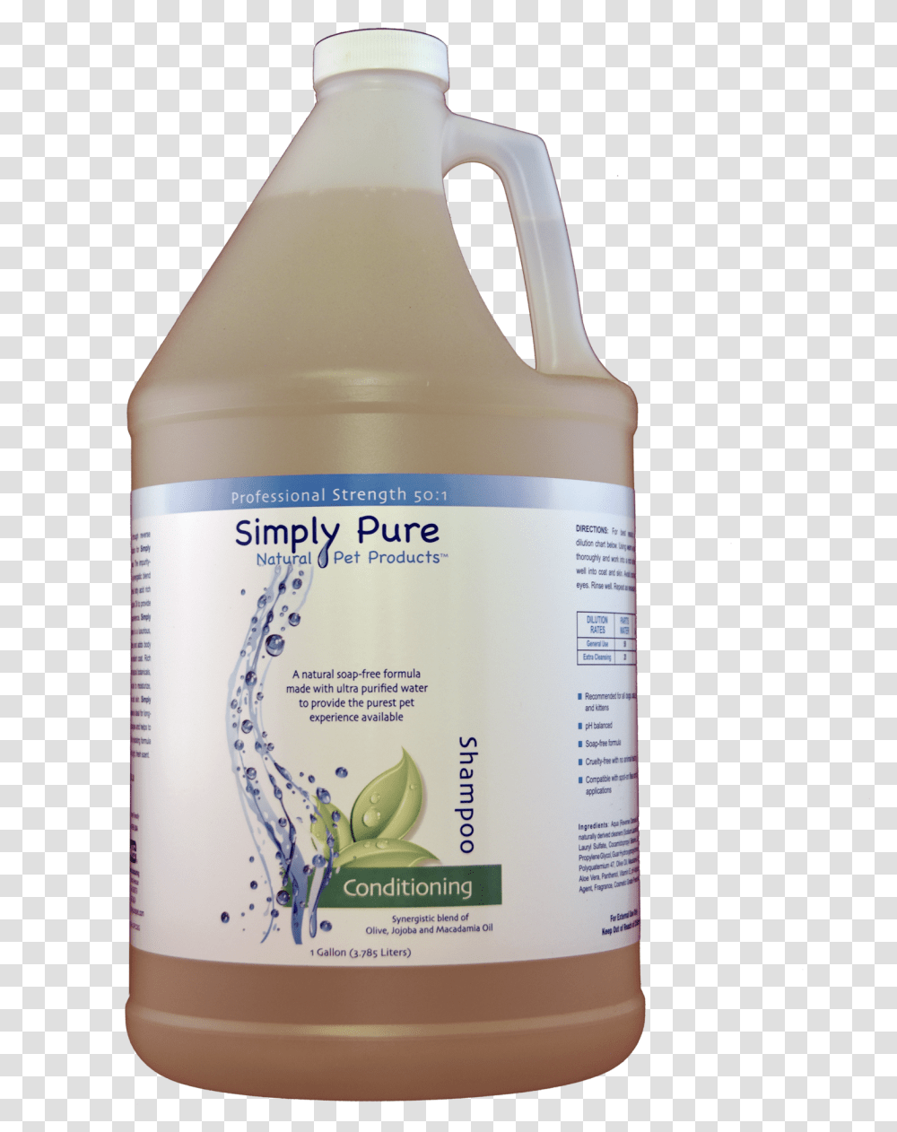 Simply Pure Pet Conditioning Shampoo With Vitamin E Plastic Bottle, Label, Shaker, Food Transparent Png