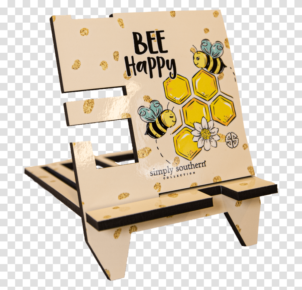 Simply Southern Bee Phone Stand Graphic Design, Box, Furniture, Tabletop, Coffee Table Transparent Png