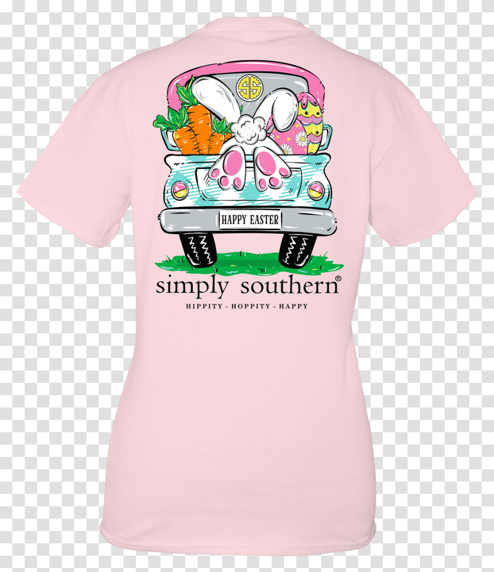 Simply Southern Bunny Lulu T Shirt, Apparel, T-Shirt, Plant Transparent Png