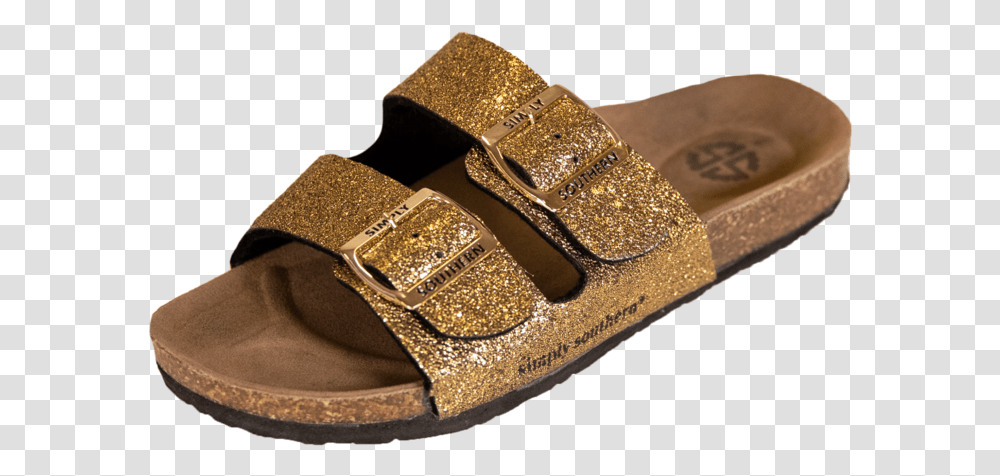 Simply Southern Gold Glitter Sandals Sandal, Clothing, Apparel, Footwear, Shoe Transparent Png