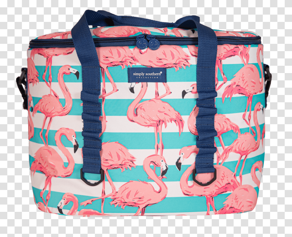 Simply Southern Large Flamingo Cooler Greater Flamingo, Handbag, Accessories, Accessory, Bird Transparent Png