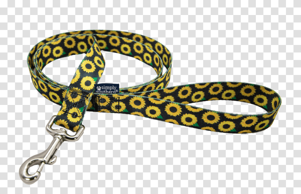 Simply Southern Sunflower Dog Leash Keychain, Snake, Reptile, Animal, Strap Transparent Png