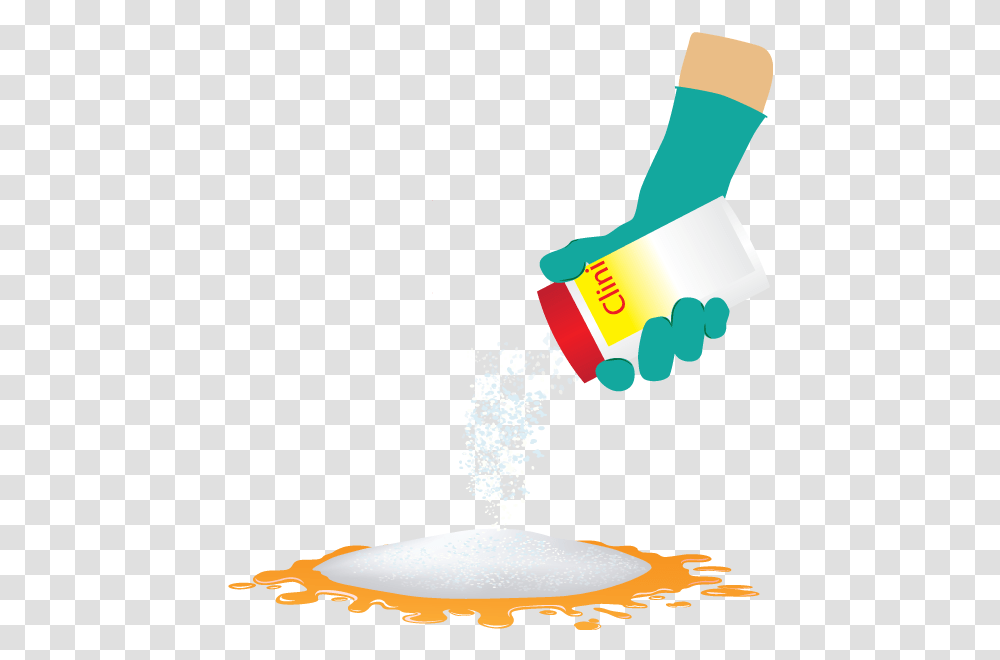 Simply Sprinkle The Powder Over The Spill Flag, Food, Toothpaste, Paint Container Transparent Png