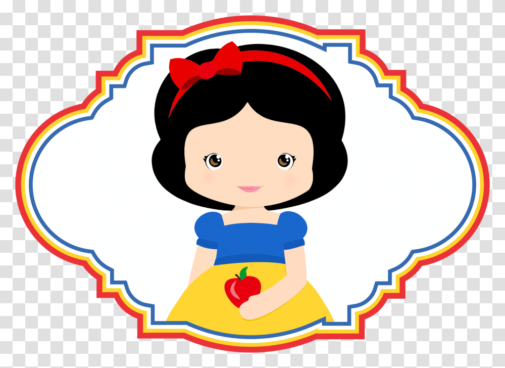 Simply The Most Magical Princess Parties For Childrens Baby Snow White Clipart, Mat, Label, Cupid Transparent Png