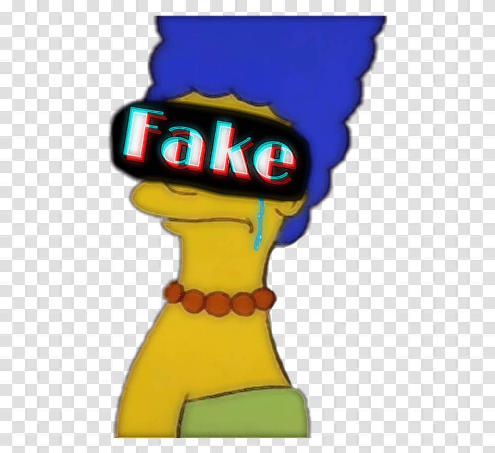 Simpson Marge Fake Sad Marge Simpson Meme Face, Toy, Outdoors, Beverage, Logo Transparent Png