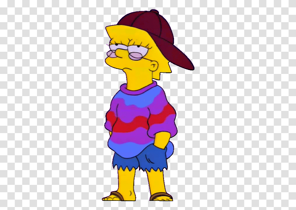 Simpsons Aesthetic Lisa Simpson, Person, Coat Transparent Png