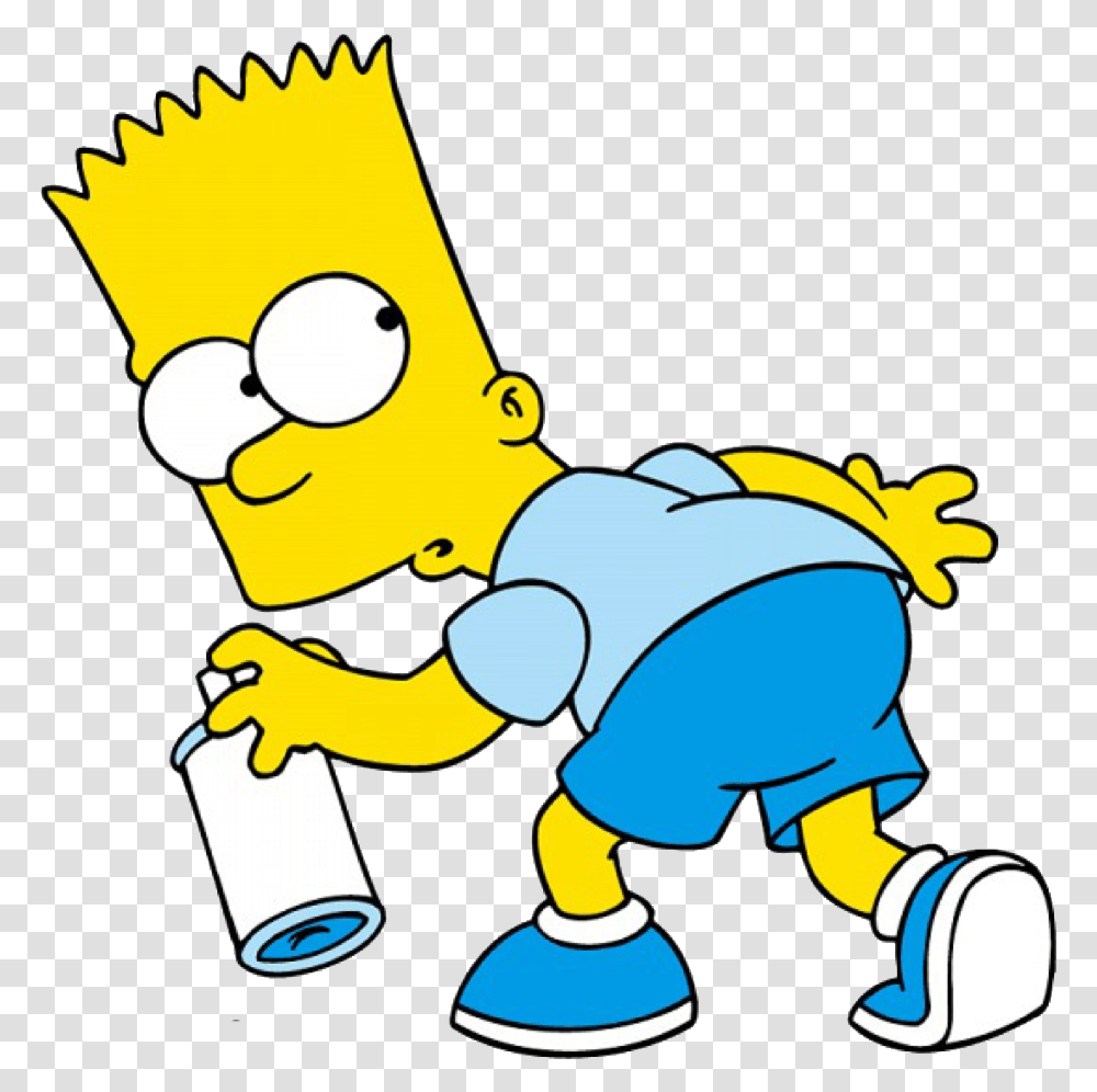 Simpsons Bart, Cleaning, Fireman Transparent Png