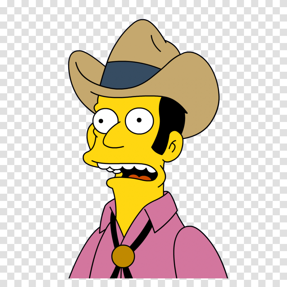 Simpsons, Character, Apparel, Cowboy Hat Transparent Png