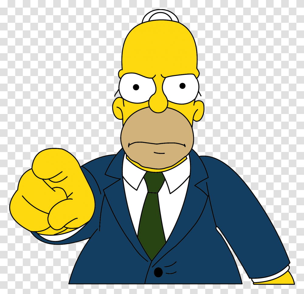 Simpsons, Character, Person, Hand, Label Transparent Png