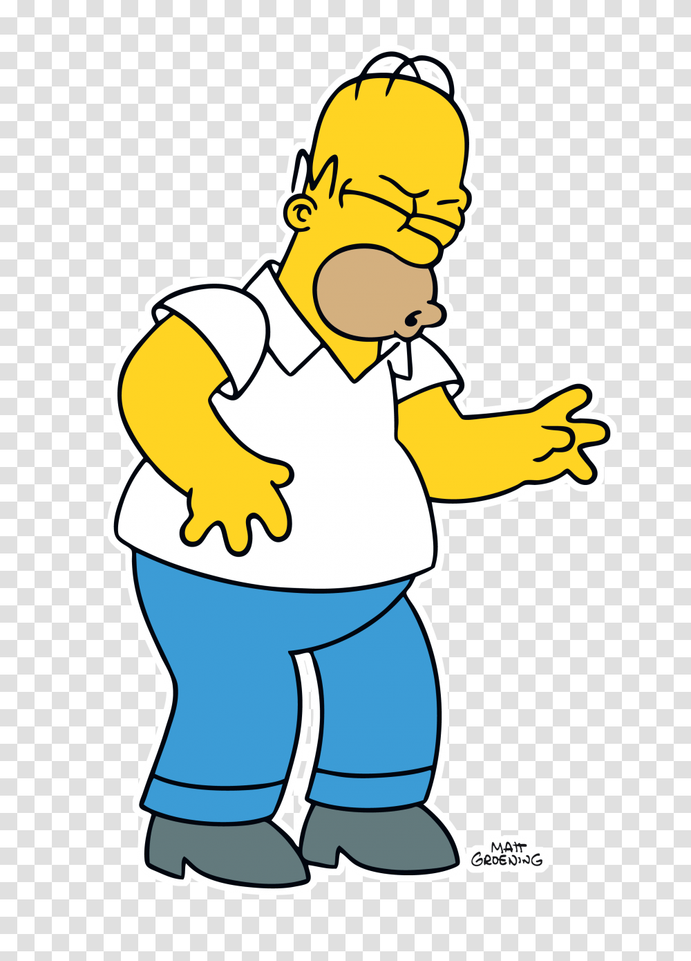 Simpsons, Character, Standing, Cleaning, Washing Transparent Png
