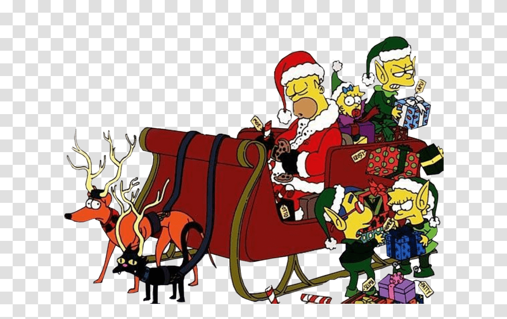 Simpsons Christmas & Free Christmaspng Simpsons Christmas Background, Graphics, Art, Super Mario, Person Transparent Png
