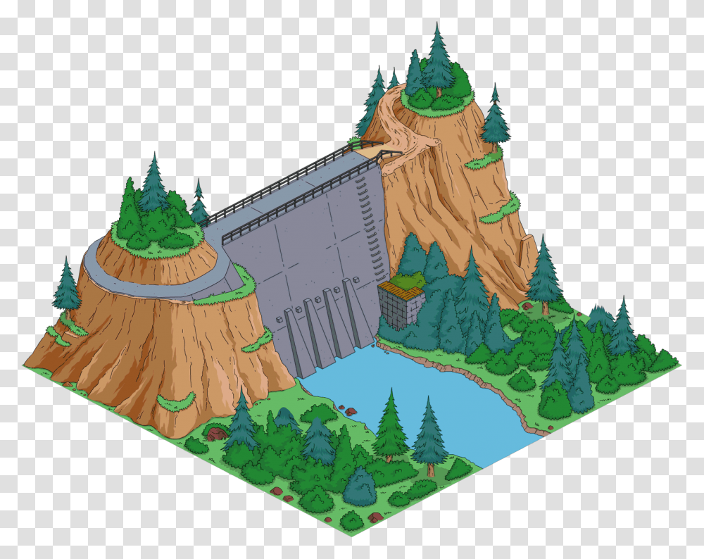 Simpsons Dam, Birthday Cake, Food, Tree, Plant Transparent Png