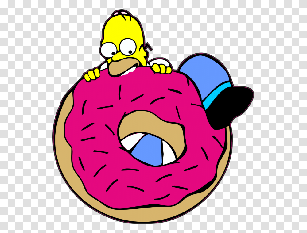 Simpsons Donut Homer Simpson Donuts, Bread, Food, Pastry, Dessert Transparent Png