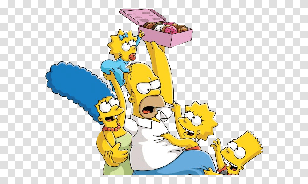 Simpsons Family Donut Simpsons Halloween Background, Comics, Book Transparent Png