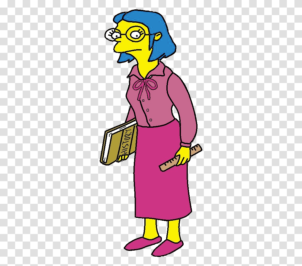 Simpsons Female Character Short Hair, Person, People Transparent Png