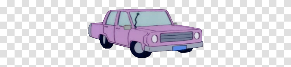 Simpsons Homer Car Pink, Bumper, Vehicle, Transportation, Pickup Truck Transparent Png