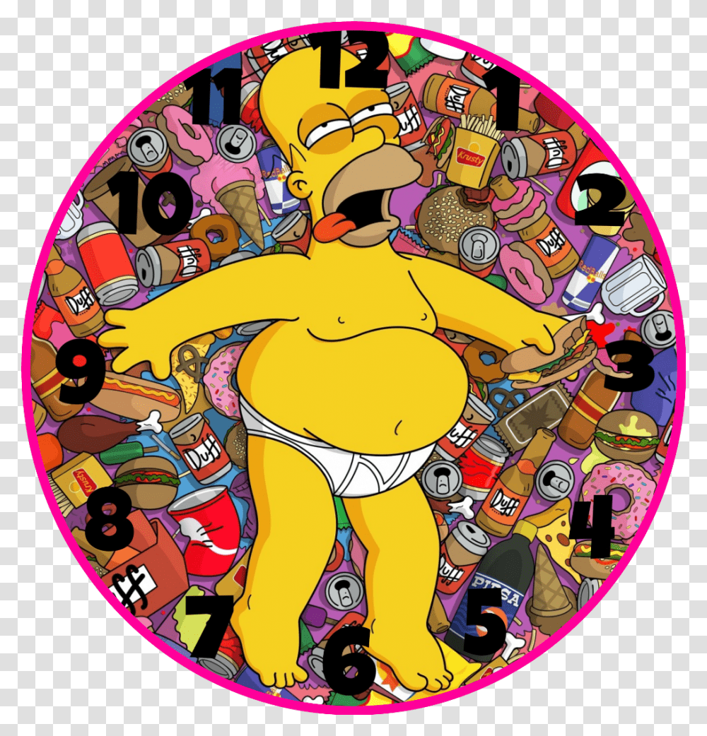 Simpsons Homer Reloj Obesity Homer, Mammal, Animal, Leisure Activities Transparent Png