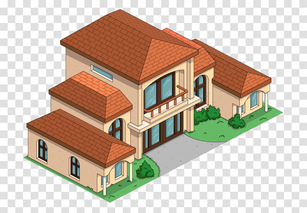Simpsons House The Simpsons, Roof, Neighborhood, Urban, Building Transparent Png