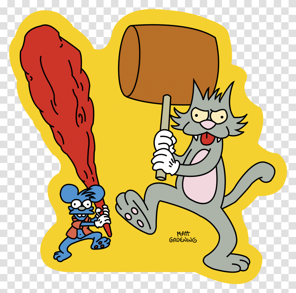 Simpsons Photo Image Itchy Scratchy Show, Hand, Astronaut Transparent Png