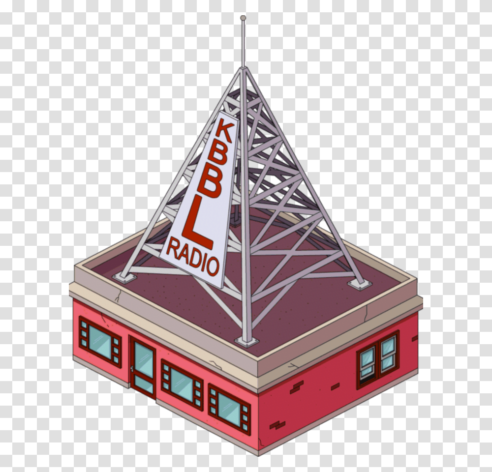 Simpsons Radio Kbbl Springfield, Triangle, Architecture, Building, Boat Transparent Png
