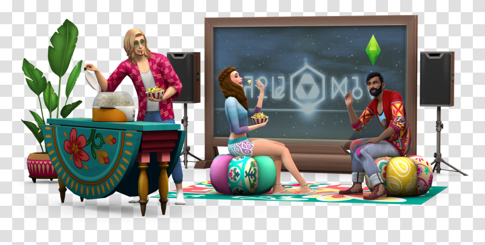 Sims 4 Movie Hangout Stuff, Person, Sphere, Leisure Activities Transparent Png