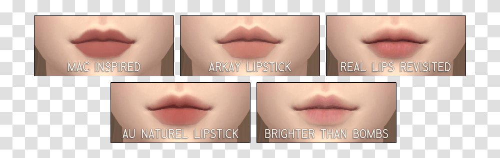 Sims 4 Real Lips, Mouth, Collage, Poster, Advertisement Transparent Png