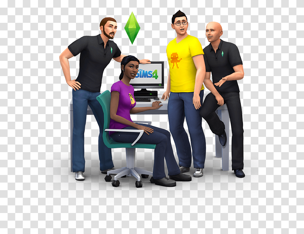 Sims 4 Render, Person, Sitting, Pants Transparent Png